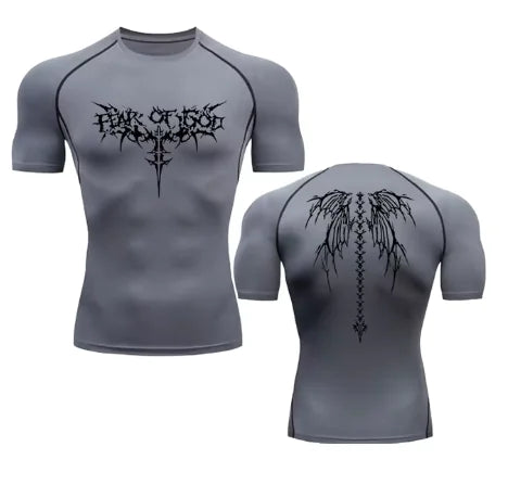 Camisetas de Gimnasio de Secado Rápido con Estampado de Anime